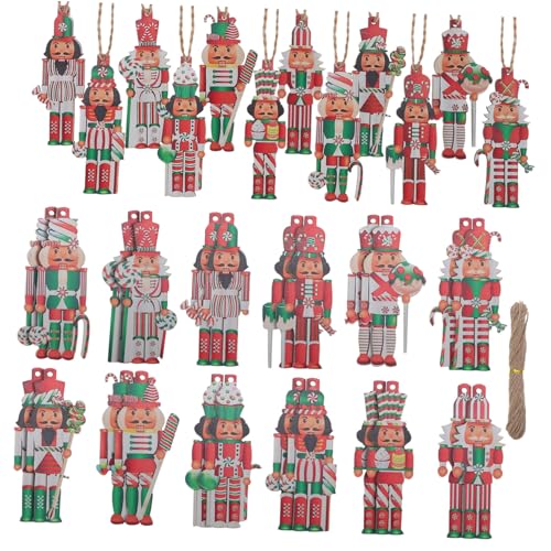 AUTSUPPL Holzanhänger Weihnachtsnussknacker-Ornamente Hängende Nussknacker-Dekorationen Festive Weihnachts-nussknacker Traditionelle Figuren Für Feiertage AUTSUPPL Holzanhänger Weihnachtsnussknacker-Ornamente Hängende Nussknacker-Dekorationen Festive Weihnachts-nussknacker Traditionelle Figuren Für Feiertage von AUTSUPPL