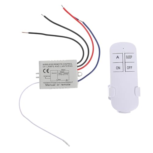 AUTSUPPL Intelligenter Kabelloser Deckenlampen funkschalter Set mit Fernbedienung Segmentierter Lichtregler Modernes Design Einfache Bedienung für Wohnraumbeleuchtung und Smarte von AUTSUPPL