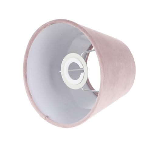 AUTSUPPL Kleiner Vintage Lampenschirm Drum form Fassung Weißes Samt innenfutter Staubschutz Lampenabdeckung für Tisch Wandlampen Minimalistisches Design Installieren von AUTSUPPL