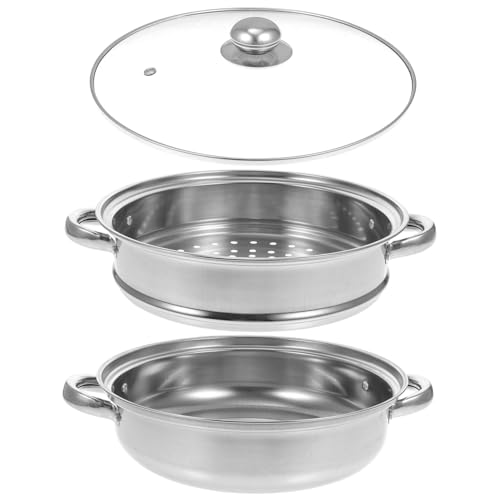 AUTSUPPL Verdickter Dampftopf Mit Deckel Und Doppelkessel Multifunktionaler Dampfgarer Für Die Küche Dampfkochgeschirr Lebensmitteldampftopf von AUTSUPPL