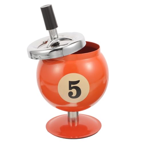 AUTSUPPL Kreativer Aschenbecher aus Robustem Eisen Automatischer Selbstlöschmechanismus Kompakt und Winddicht Kleiner Aschenbecher für Home Office und Wohnzimmer Billiardförmiges Design AUTSUPPL Kreativer Aschenbecher aus Robustem Eisen Automatischer Selbstlöschmechanismus Kompakt und Winddicht Kleiner Aschenbecher für Home Office und Wohnzimmer Billiardförmiges Design von AUTSUPPL