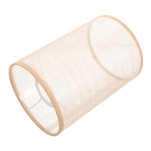 AUTSUPPL Lampenschirm aus Handgewebtem Festem Neutraler Leinenfarbton Weiches Licht Passend für Steh Tischleuchten Moderner Lampenschirm für Schlafzimmer und Wohnzimmer von AUTSUPPL