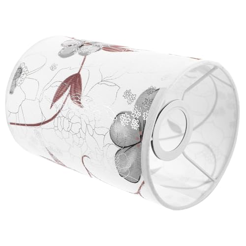 AUTSUPPL Lampenschirm aus Stoff mit Dekorativem Muster Runder Lampenschirm für Tischlampe Stehlampe und Schreibtischlampe für Wohnzimmer Schlafzimmer und Büro von AUTSUPPL