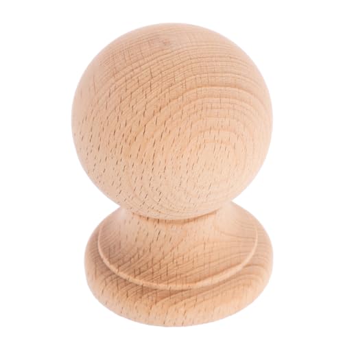 AUTSUPPL Massive Rundkopf-aufsatz Unlackierte Dekorative Baluster für Treppen Römischer Stil Vintage-modern für Diy-möbel und Wohnraumgestaltung von AUTSUPPL