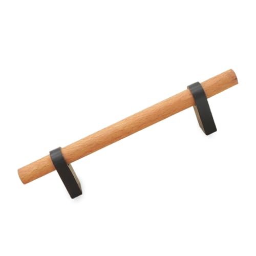 AUTSUPPL Massiver Holzgriff Lochabstand Langlebig Rostfrei Einfache Montage Moderner Möbelgriff für Schränke Kommoden Küchenschränke und Kleiderschränke von AUTSUPPL