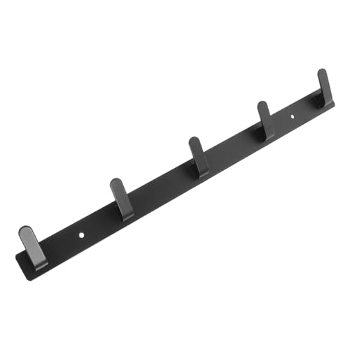 AUTSUPPL Metall Wandgarderobe Hakenleiste ohne Bohren Robuste Garderobenleiste für Jacken Hüte Schlüssel Handtücher für Bad Küche Flur Modernes Design Starke Tragfähigkeit von AUTSUPPL