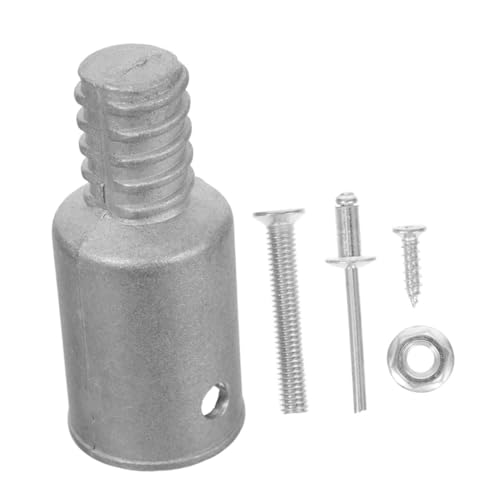 AUTSUPPL Metallgewinde Griffadapter für Reinigungsstiele Robuster Schraubverbinder für Mop Besenverlängerungen Langlebiger Aluminiumlegierung Ersatzteil- Silber von AUTSUPPL