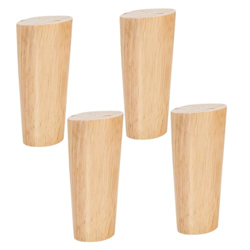 AUTSUPPL Möbelfüße aus Eichenholz Schräg Möbelbeine für Sofa Schrank Tisch Holzfüße zum Erhöhen und Ersetzen Elegante Natürliche Struktur Einfache Montage Einsetzbar von AUTSUPPL