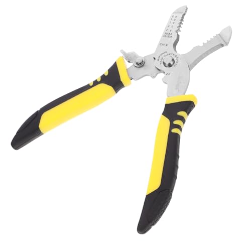 AUTSUPPL Multifunktionale Abisolierzange aus Edelstahl mit Anti rutsch griff Präzisem Kabelschneider und Sicherheitsverschluss Ergonomisch und Leicht für Müheloses Kabelschneiden und von AUTSUPPL
