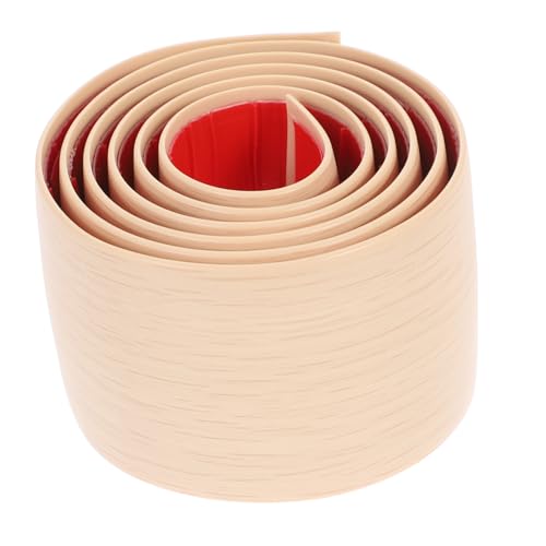 AUTSUPPL PVC Boden Übergangsprofil Selbstklebend Holzoptik Abdeckleiste Flexibel Kratzfest für Laminat Teppich Türschwelle Bodenschutz Sockelleiste von AUTSUPPL