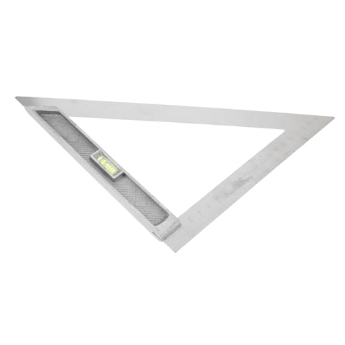 AUTSUPPL Präziser Winkelmesser mit Integriertem Wasserwaagen design Edelstahl Messwerkzeug für Zeichnen Messen Holzbearbeitung und Handwerkliche Anwendungen von AUTSUPPL