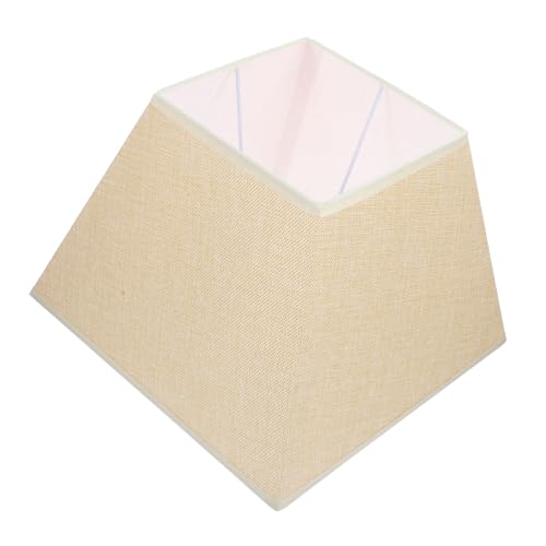 AUTSUPPL Quadratischer Lampenschirm aus Beigem Leinenstoff Stoffbedeckter Lampenschirm für Tisch und Stehlampe für Schlafzimmer und Wohnzimmer Einfache Montage Langlebiges Material AUTSUPPL Quadratischer Lampenschirm aus Beigem Leinenstoff Stoffbedeckter Lampenschirm für Tisch und Stehlampe für Schlafzimmer und Wohnzimmer Einfache Montage Langlebiges Material von AUTSUPPL