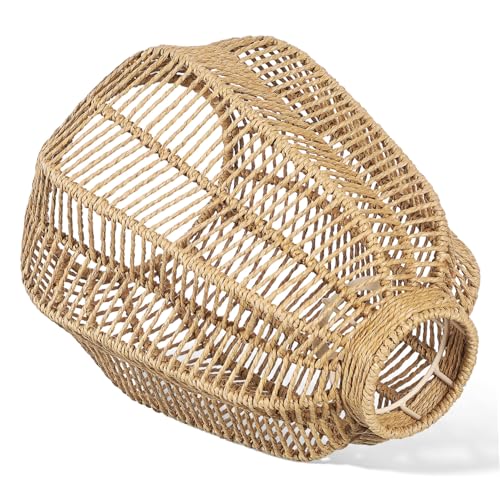 AUTSUPPL Rattan Lampenschirm Handgefertigt Langlebig Natürliches Design Boho Stil Vielseitig für Wohnzimmer Esszimmer Schlafzimmer AUTSUPPL Rattan Lampenschirm Handgefertigt Langlebig Natürliches Design Boho Stil Vielseitig für Wohnzimmer Esszimmer Schlafzimmer von AUTSUPPL