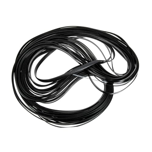 AUTSUPPL Rattan Reparaturset Pe Rattan Geflecht Flach Rundrattan Schwarz Strapazierfähiges Stuhl Möbelreparaturmaterial Wiederverwendbar Leicht zu Reinigen DIY Korbflecht Zubehör für von AUTSUPPL