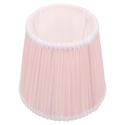 AUTSUPPL Rosa Stoff Lampenschirm für Tischlampe Stehlampe Wandleuchte Weich Lichtstreuend Verschleißfest Vielseitig Einsetzbar für Wohn Schlafzimmerbeleuchtung von AUTSUPPL