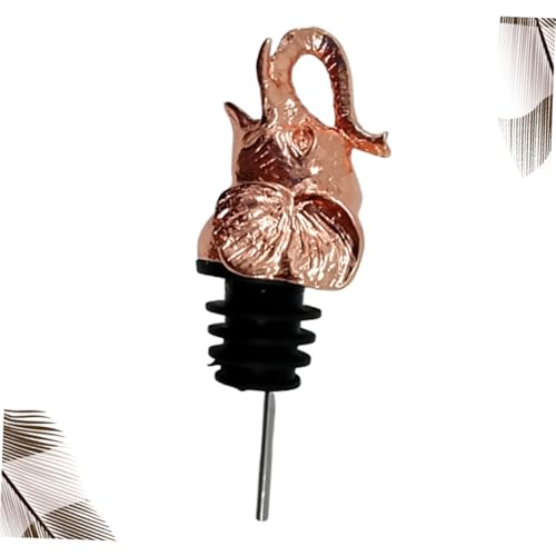 AUTSUPPL Rosegoldfarbener Elefantenkopf Weinflaschen ausgießer aus Legierung Kreativer Flaschenverschluss Leichter Party weinstopper für Zuhause und Geselliges Beisammensein AUTSUPPL Rosegoldfarbener Elefantenkopf Weinflaschen ausgießer aus Legierung Kreativer Flaschenverschluss Leichter Party weinstopper für Zuhause und Geselliges Beisammensein von AUTSUPPL