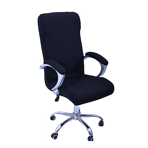 AUTSUPPL Rotierender Sessel Slipcover aus Elastischem Material Abnehmbar und Waschbar für Bürostühle Schwarz Schützt Rücken und Sitz Leicht zu Reinigen Reaktive Färbung AUTSUPPL Rotierender Sessel Slipcover aus Elastischem Material Abnehmbar und Waschbar für Bürostühle Schwarz Schützt Rücken und Sitz Leicht zu Reinigen Reaktive Färbung von AUTSUPPL
