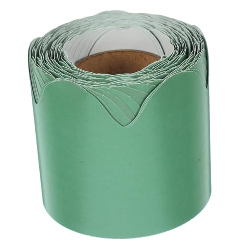 AUTSUPPL Schul Büro-dekorationsbordüre Selbstklebend Abnehmbare Grüne Wellenkante Einfache Anbringung Vielseitig für Tafel Pinnwand Fenster Klassenraum und Whiteboard Geeignet von AUTSUPPL