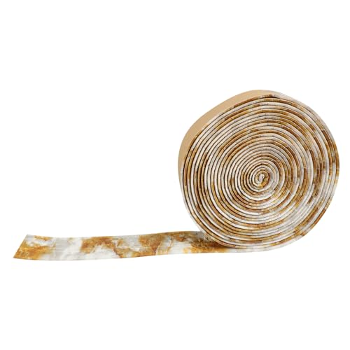 AUTSUPPL Selbstklebende Wandleiste Wanddekor Schaumstoff Sockelleiste Wasserfest für Küche Bad Wohnzimmer Dekorative Bordüre Flexibel und Einfach Anzubringen von AUTSUPPL