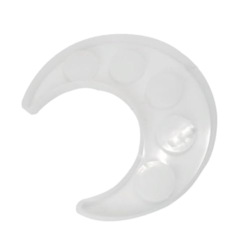 AUTSUPPL Silikonform Mondförmiger Untersetzer für Harz Gießen Flexible Transparente Resin Gussform DIY Cup Mat Tablett Silikonform für Einzigartige Getränkehalter von AUTSUPPL