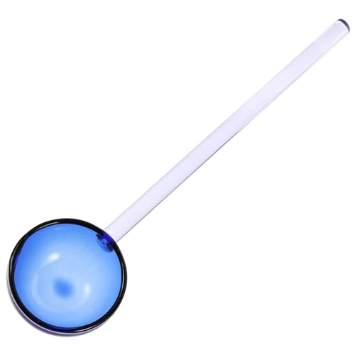 AUTSUPPL Transparenter Glaslöffel für Frühstück und Dessert Hitzebeständig Ergonomisch Geformt Vielseitig Einsetzbar als Eislöffel Cocktail Kaffeemixer Spülmaschinenfest und von AUTSUPPL
