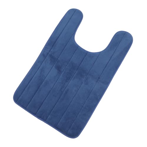 AUTSUPPL U Förmige Badematte aus Fleece Rutschfester Wc Vorleger mit Memory Schaum Saugfähige Toilettenmatte für Bad Senioren und Waschbar von AUTSUPPL