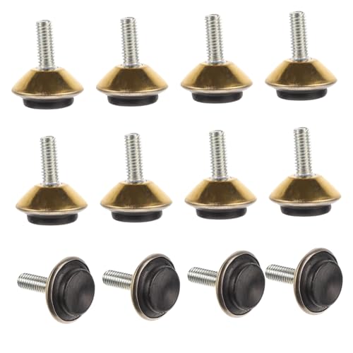 AUTSUPPL Verstellbare Möbel nivellierfüße aus Metall Langlebige Schwerlast füße mit Hoher Härte rutschfest und Kratzschützend Geeignet für Tische Schränke Ablagen und Kommoden von AUTSUPPL