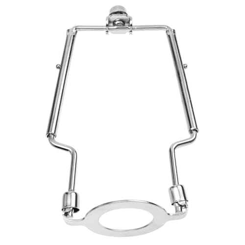 AUTSUPPL Verstellbarer Lampenschirmhalter Lampenhornhalter aus Silbernem mit Elektroplattierter Oberfläche Rostfrei Korrosionsbeständig Robust und Vielseitig für Tisch Stehlampen von AUTSUPPL