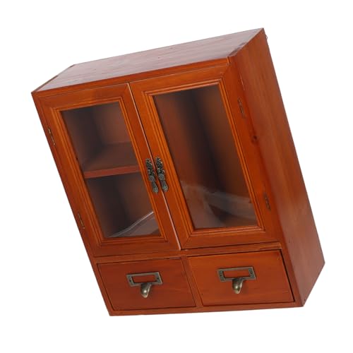 AUTSUPPL Vintage Hängeschrank Holz mit Doppelter Tür Wandmontierter Kleiner Aufbewahrungsschrank für Schmuck und Accessoires Robustes Holzdisplay für Schmuck Uhren Handwerk Einfache AUTSUPPL Vintage Hängeschrank Holz mit Doppelter Tür Wandmontierter Kleiner Aufbewahrungsschrank für Schmuck und Accessoires Robustes Holzdisplay für Schmuck Uhren Handwerk Einfache von AUTSUPPL