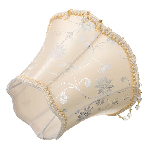 AUTSUPPL Vintage Lampenschirm European Style Stoff Lampenschirm für Nachttischlampe Schlafzimmer Wandlampe mit Zartem Design und Passender für Klassische Einrichtung von AUTSUPPL