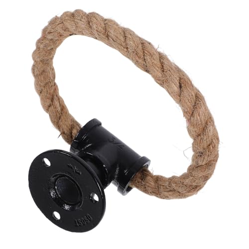 AUTSUPPL Vintage Ring Türgriff Metall Schwarz Antik Stil Schrankgriff Seiloptik Robuster Möbelgriff für Kommode Kleiderschrank Küchenschrank Einfache Montage Verschleißfest und Fadeproof AUTSUPPL Vintage Ring Türgriff Metall Schwarz Antik Stil Schrankgriff Seiloptik Robuster Möbelgriff für Kommode Kleiderschrank Küchenschrank Einfache Montage Verschleißfest und Fadeproof von AUTSUPPL