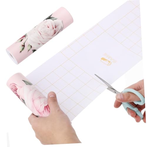 AUTSUPPL Wasserdichte Selbstklebende Bordüre mit Floralem Muster PVC Wandsticker für Badezimmer Küche Wohnzimmer Abwaschbar Dekorative Wanddekoration Einfach Anzubringen Entfernen von AUTSUPPL