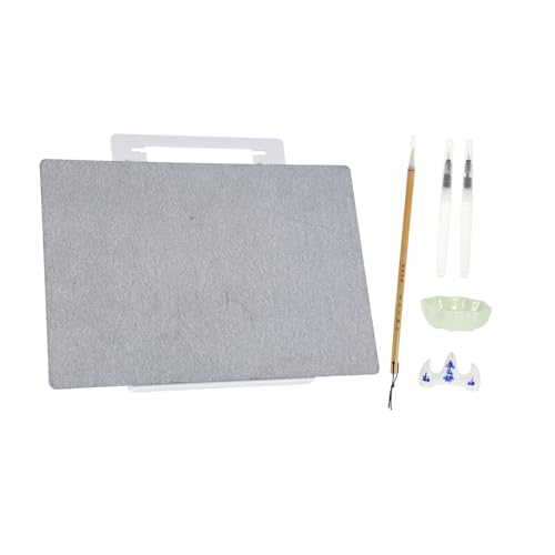 AUTSUPPL Wiederverwendbares Wassermalerei Set Künstler Schreibtafel mit Pinselhalter und Klappständer Glatte Oberfläche Faltbar Robustes Pp Material für Anfänger und Zufällige Farbe von AUTSUPPL