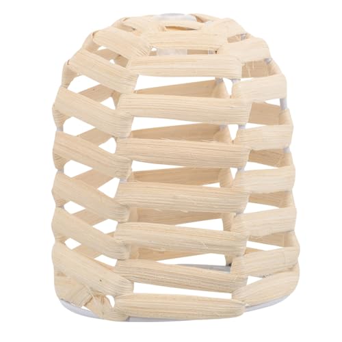 AUTSUPPL Woven Miniatur Rattan Lampenschirm Handgefertigt Dekorativ für Tischlampe Schlafzimmer Büro Wohnzimmer Beleuchtung Zubehör von AUTSUPPL