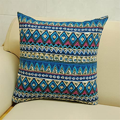 AUTUCAU 60 x 60 cm Home Decorative Bohemia Leinen Square Throw Kissenbezug für Sofa Stuhl Couch/Schlafzimmer mit unsichtbarem Reißverschluss AUTUCAU 60 x 60 cm Home Decorative Bohemia Leinen Square Throw Kissenbezug für Sofa Stuhl Couch/Schlafzimmer mit unsichtbarem Reißverschluss von AUTUCAU