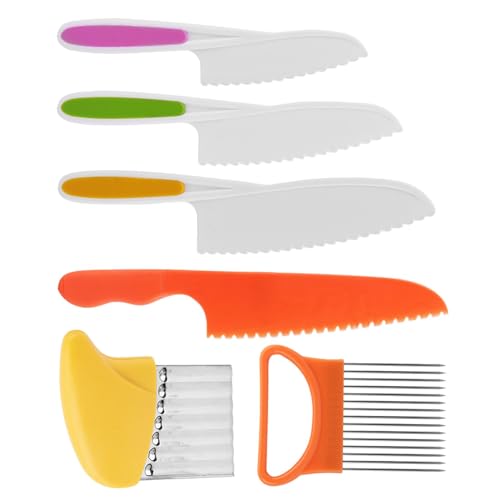 AUTUUCKEE Kindermesser, 6-teilig, Geburtstagsgeschenk, Kinder, Kochen, Obst, Gemüse, Weihnachten, Kindermesser-Set von AUTUUCKEE