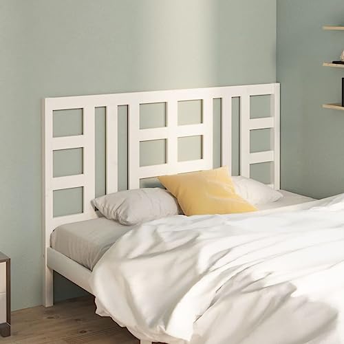 AUUIJKJF Home Items, Bett-Kopfteil, weiß, 166 x 4 x 100 cm, Massivholz, Kiefernholz, Anzugmöbel von AUUIJKJF