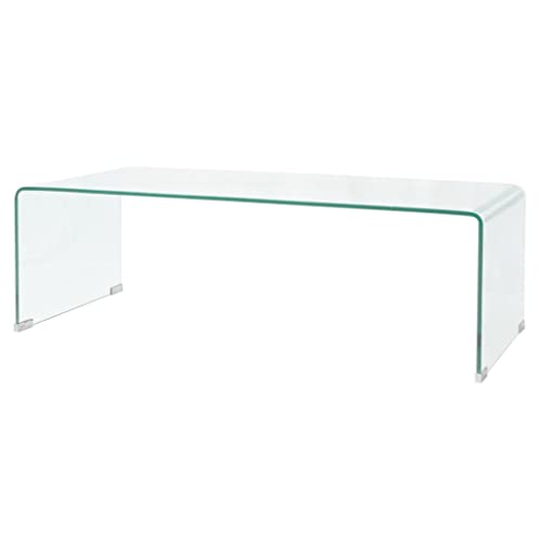 AUUIJKJF Home Items, Couchtisch, gehärtetes Glas, 98 x 45 x 30 cm, transparent, passend für Möbel von AUUIJKJF