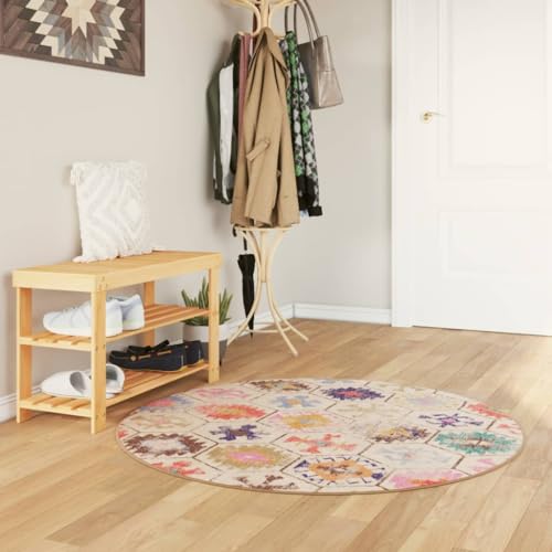 AUUIJKJF Teppich für Zuhause und draußen, waschbar, mehrfarbig, 120 cm, rutschfest von AUUIJKJF