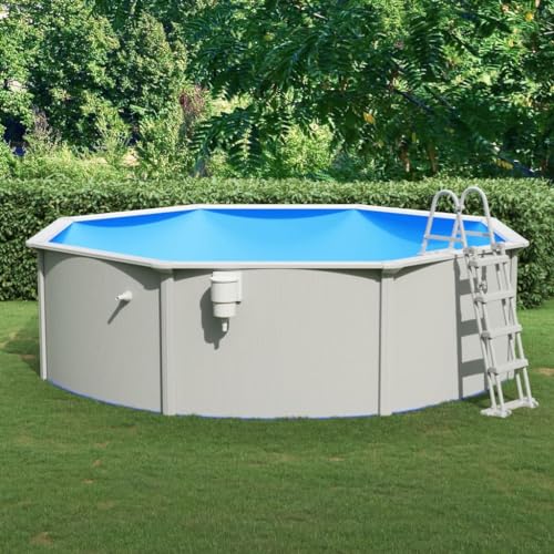 Home Outdoor Sonstiges Schwimmbad mit Sicherheitsleiter 460x120cm von AUUIJKJF