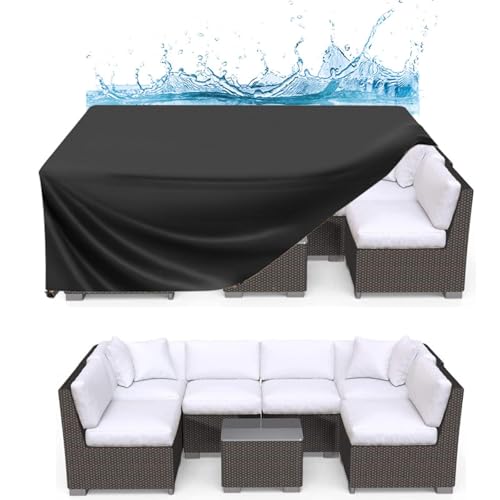 AUUZPI 330x130x104cm Gartenmöbel Abdeckung Wasserdicht, schutzhülle gartenmöbel,wasserdichte Abdeckung,420d Oxford Gewebe Abdeckplane Wasserdicht,Outdoor Table Cover Black Regenschutz und Staubfest AUUZPI 330x130x104cm Gartenmöbel Abdeckung Wasserdicht, schutzhülle gartenmöbel,wasserdichte Abdeckung,420d Oxford Gewebe Abdeckplane Wasserdicht,Outdoor Table Cover Black Regenschutz und Staubfest von AUUZPI