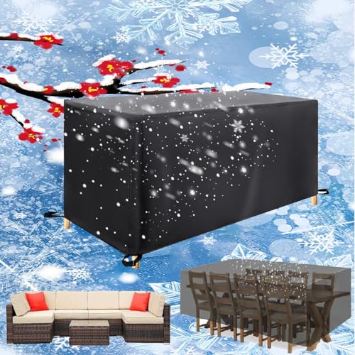AUUZPI Abdeckung Gartenmöbel Wasserdicht, Schutzhülle Gartentisch, Balkonmöbel Abdeckung Winterfest für Terrassenmöbel 60x40x30cm (LxBxH) von AUUZPI