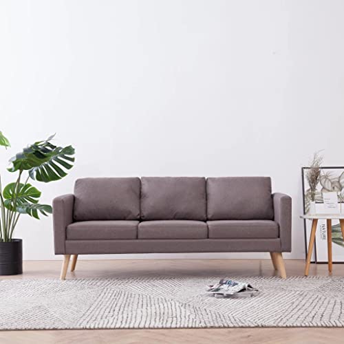 AUVNQDUC Sofa Stof(Color:Taupe 3-Sitzer,Size:168 x 70 x 73 cm (B x T x H)) von AUVNQDUC
