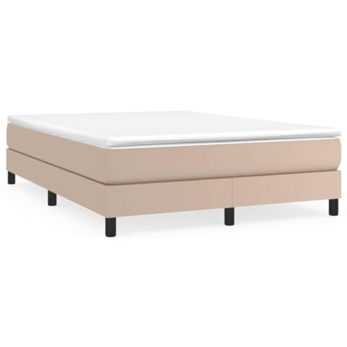 AUVYI Boxspringbett Polsterbett, Bett, Betten, Bettgestell, Schlafzimmer 140x200 cm Cappuccino-Braun Bettrahmen Betten Kunstleder von AUVYI