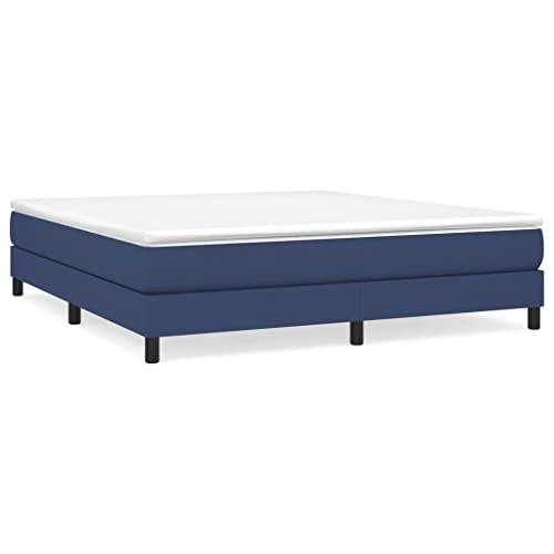 AUVYI Boxspringbett Polsterbett, Bett, Bettgestell, Stilvoll, Schlafzimmer 160x200 cm Blau Stauraumbett Boxspringbetten Stoff Doppelbett von AUVYI