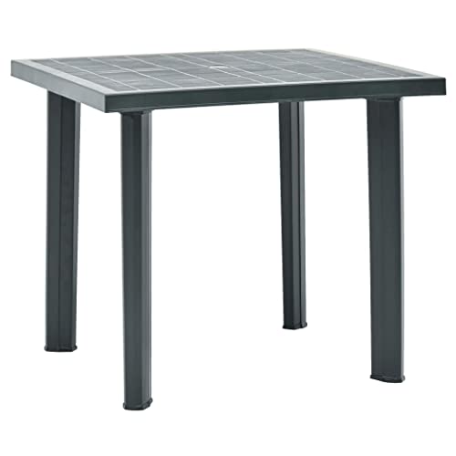 AUVYI Gartentisch Grün 80x75x72 cm Kunststoff Küchentisch Biertisch Dining Table Pokertisch Beistelltisch Klein Bierpong Tische Multifunktionstisch Campingtisch Buffettisch von AUVYI