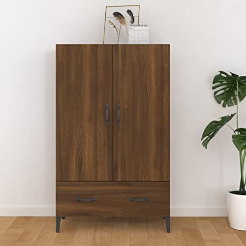 AUVYI Highboard Braun Eichen-Optik 70x31x115 cm Holzwerkstoff Küchenschrank Aktenschrank Bücherregal TV Board Badezimmerschrank Wäscheschrank Lowboard Wohnzimmer Schuhregal Schmal AUVYI Highboard Braun Eichen-Optik 70x31x115 cm Holzwerkstoff Küchenschrank Aktenschrank Bücherregal TV Board Badezimmerschrank Wäscheschrank Lowboard Wohnzimmer Schuhregal Schmal von AUVYI
