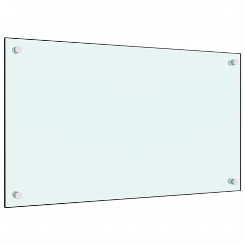 AUVYI Küchenrückwand aus Hartglas 70x40 cm Weiß Spritzschutz Glas Herd Spritzschutz Glas Spritzschutz Küche Glas Spritzschutz Hinter Herd Küchen Wandschutz Glasplatte Küche von AUVYI