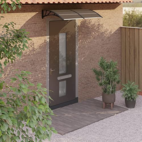 AUVYI Türvordach Schwarz 1,5x0,8 m Polycarbonat Haustür Vordach überdachung Eingangstür Haustürüberdachung Eingangsüberdachung Balkonüberdachung Langlebig und Wetter- und Korrosionsbeständig AUVYI Türvordach Schwarz 1,5x0,8 m Polycarbonat Haustür Vordach überdachung Eingangstür Haustürüberdachung Eingangsüberdachung Balkonüberdachung Langlebig und Wetter- und Korrosionsbeständig von AUVYI