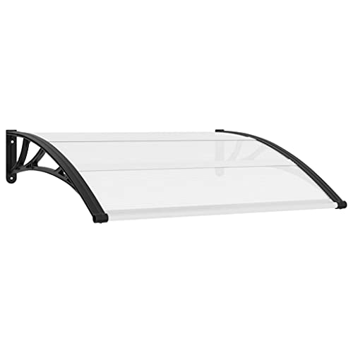 AUVYI Türvordach Schwarz und Transparent 1,2x0,8 m PC Haustür Vordach überdachung Eingangstür Haustürüberdachung Eingangsüberdachung Balkonüberdachung Langlebig und Wetter- und Korrosionsbeständig AUVYI Türvordach Schwarz und Transparent 1,2x0,8 m PC Haustür Vordach überdachung Eingangstür Haustürüberdachung Eingangsüberdachung Balkonüberdachung Langlebig und Wetter- und Korrosionsbeständig von AUVYI